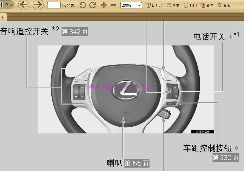 2011-2013 雷克萨斯 CT200h使用说明书