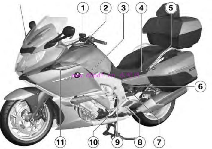 2014 宝马BMW K1600 GTL 用户使用手册 车主指南2013-08