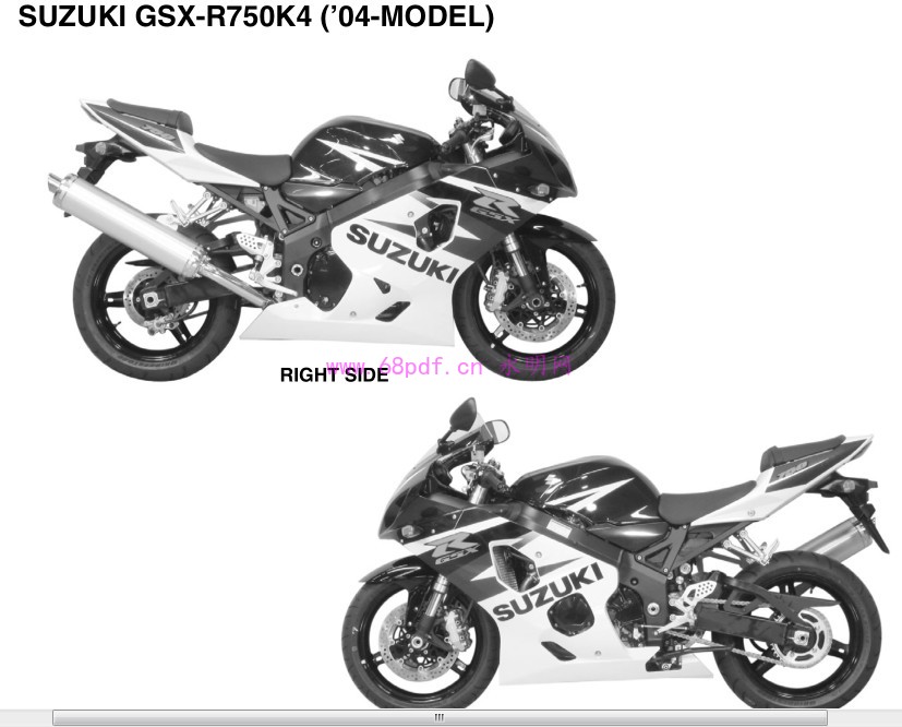 2004-2005铃木Suzuki GSX R750 K4-k5维...